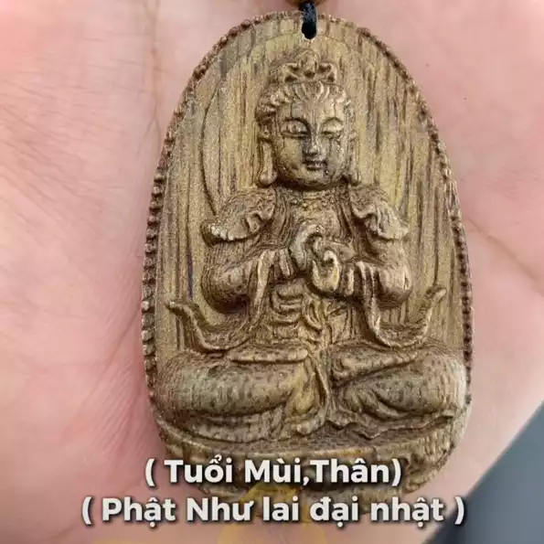 Product image - Mặt Vòng Độ Mệnh Tuổi Mùi & Thân - Như Lai Đại Nhật