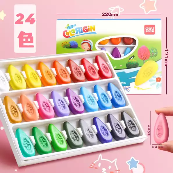 Product image - CrayoLoom Water Drop Crayons - 24 Colors