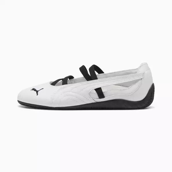 Product image - Speedcat Ballet Leather Shoes - White Black