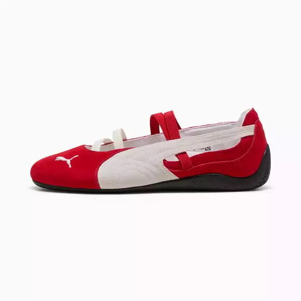 Product image - Speedcat Suede Ballet Shoes - Red White
