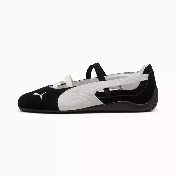 Product image - Speedcat Suede Ballet Shoes - Black White