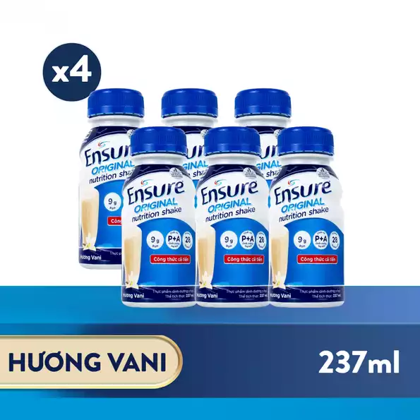Product image - Thùng 24 chai sữa nước Ensure original hương vani 237ml