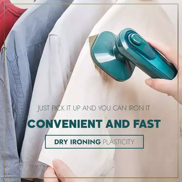 Product image - Mini Portable Steam Iron – Wet & Dry, Electric, Handheld