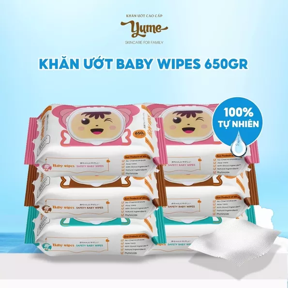 Product image - Khăn giấy ướt Cao Cấp  Babywipes 650gr
