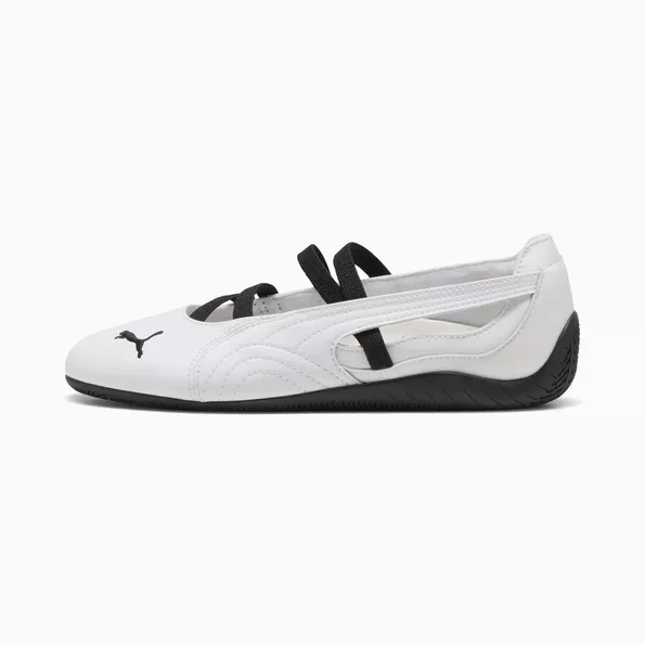 Product image - Speedcat Ballet Leather Shoes - White Black