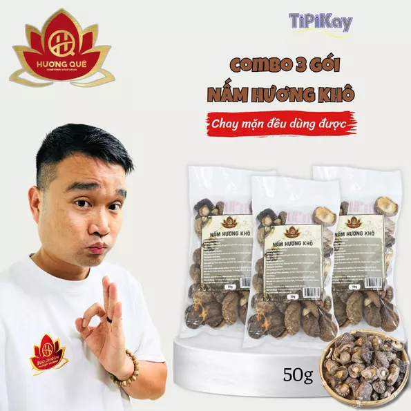 Product image - [Combo 3 món]  3 Nấm Hương Sấy Khô