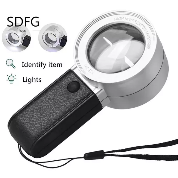 Product image - Kính Lúp 30X Kèm Đèn LED Đa Năng