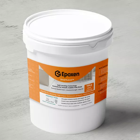 Product image - 18KG Epoxen Marble Gray Paint | SmartLevel Formula | High Gloss