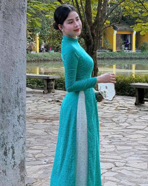 Product image - Sét áo dài gấm tơ / mẫu mới nhất tà chất lượng tôn dáng