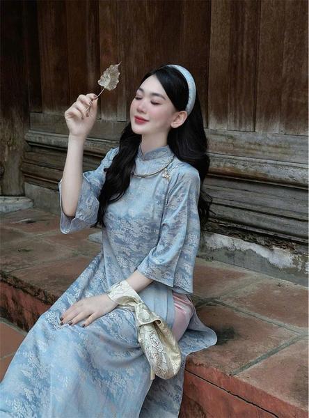 Product image - Áo Dài Cách Tân Lụa Gấm Cao Cấp - Nhiều Màu, Phong Cách Sang Trọng,Thanh Lịch