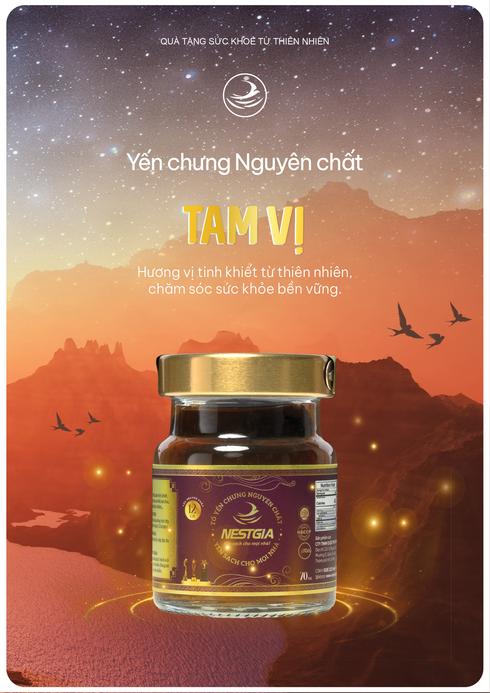 Product image - Yến hũ tiệt trùng tam vị thượng hạng NestGia