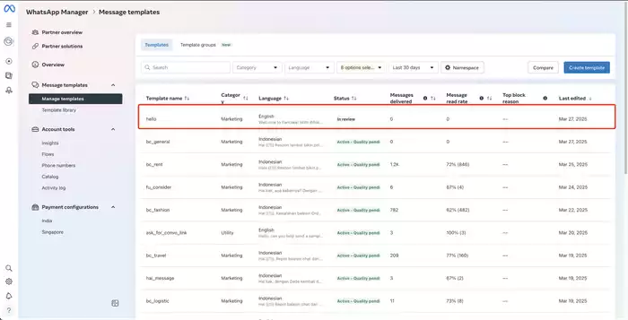 how to use whatsapp templates for marketing