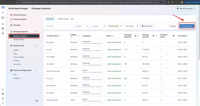 how to create whatsapp business templates