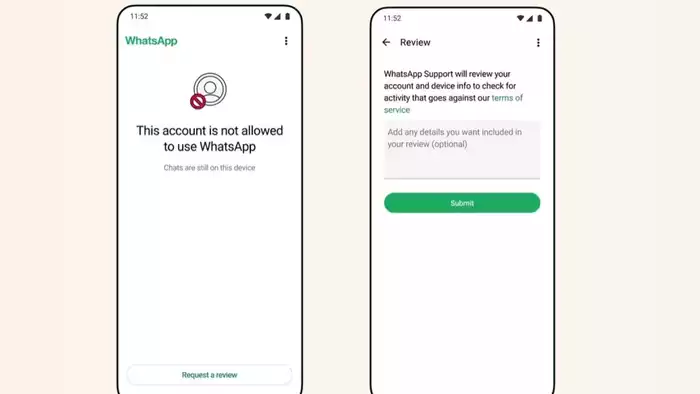 what causes WhatsApp ban