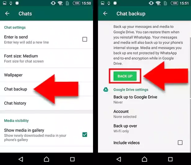 how to backup whatsapp messages automatically