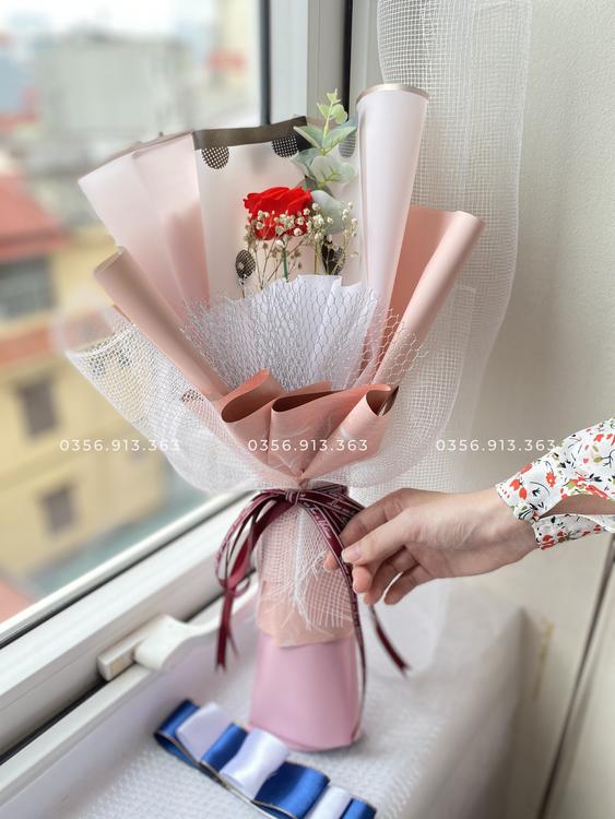 Product image - Bó 1 bông hoa hồng vĩnh cửu