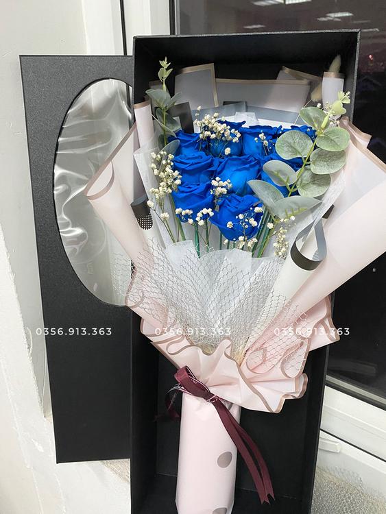 Product image - Hộp hoa hồng vĩnh cửu 9 bông