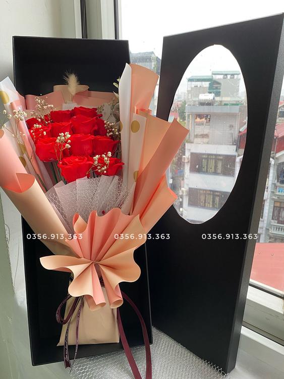 Product image - Hộp hoa hồng vĩnh cửu 12 bông
