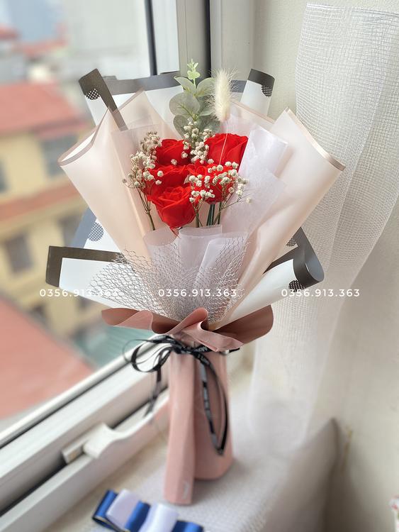 Product image - Bó 5 bông hoa hồng vĩnh cửu