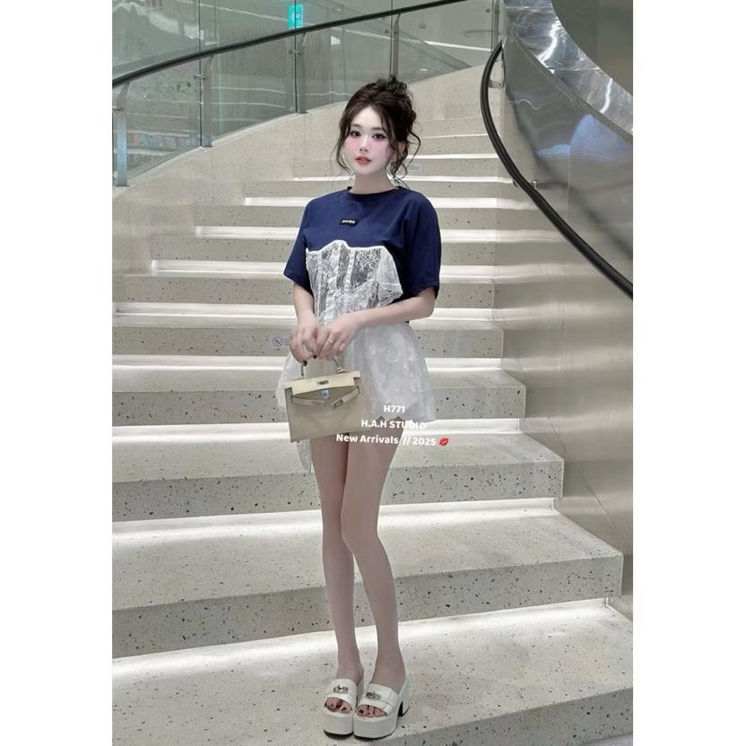 Product image - Set áo phối ren cv