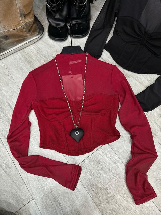 Product image - áo lưới crt tay dài cổ 3p