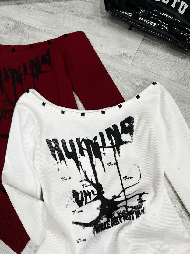 Product image - áo lệch 1 bên vai có đính cúc