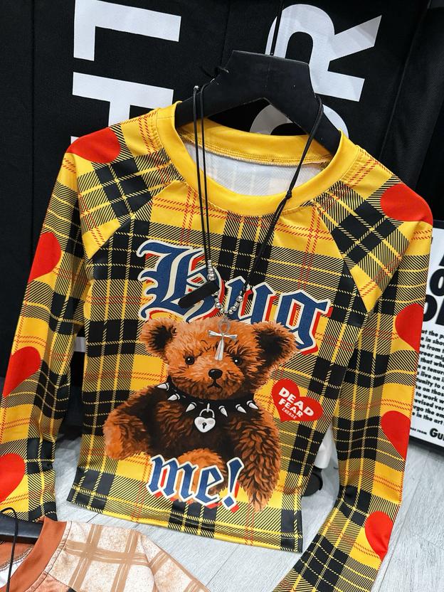 Product image - áo crt in hình gấu ngộ  nghĩnh