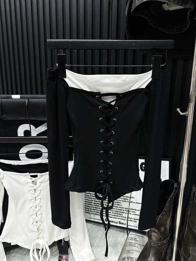 Product image - áo trễ vai đan dây