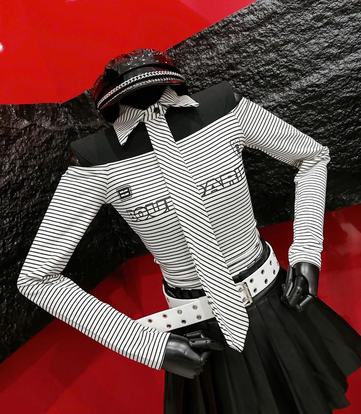 Product image - Áo Kẻ Trễ Vai