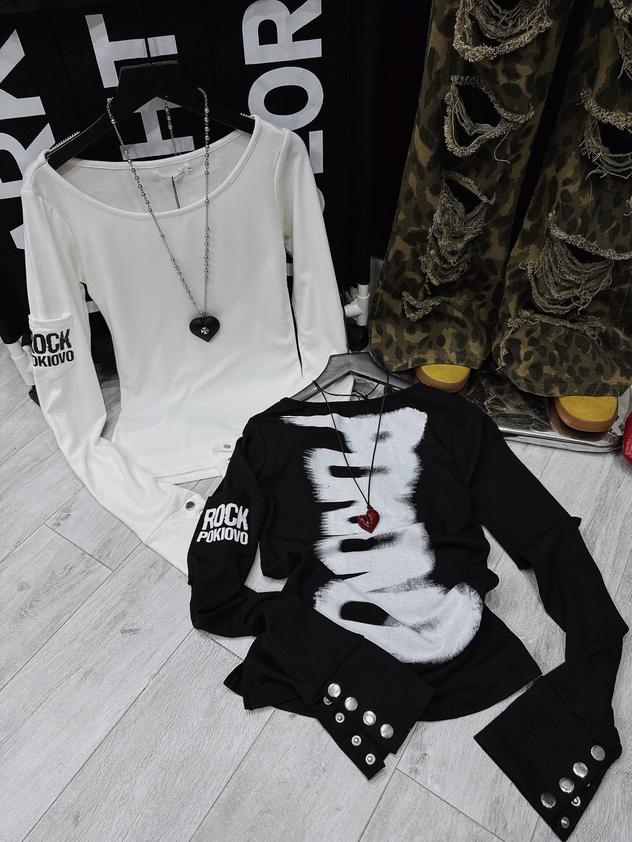 Product image - Áo tay Dài Rook Tay Đính Cúc