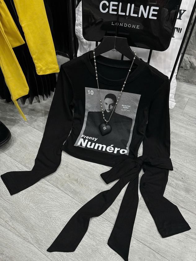 Product image - Áo Thun Dài Tay  Cột Eo Numero