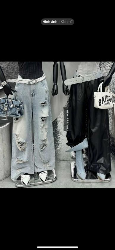 Product image - Quần Jean Xuông Dài Rách