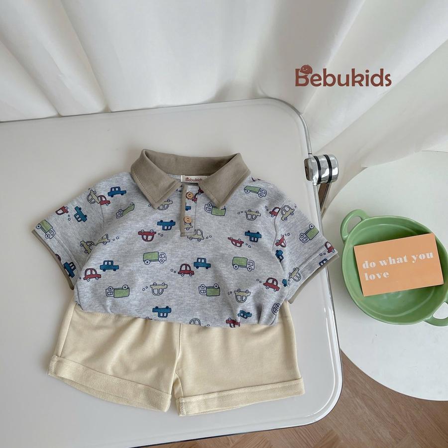 SB1842- bộ cộc tay họa tiết cho bé trai