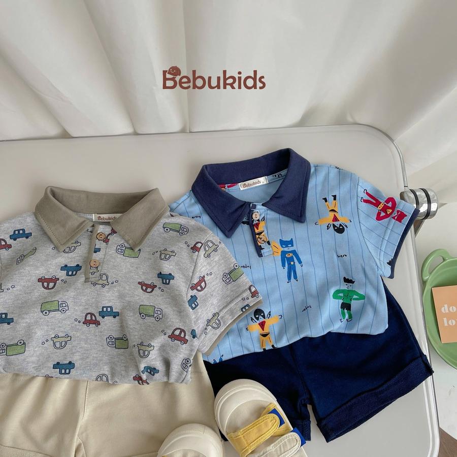 SB1842- bộ cộc tay họa tiết cho bé trai