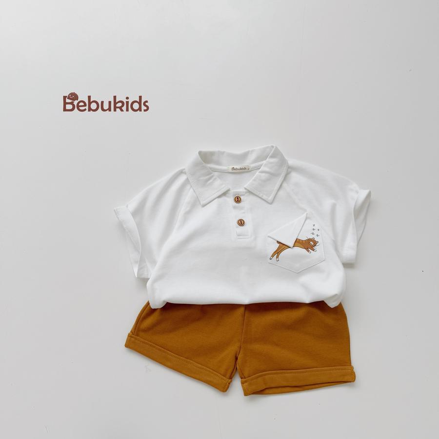 SB2257- sét polo in hổ ở túi