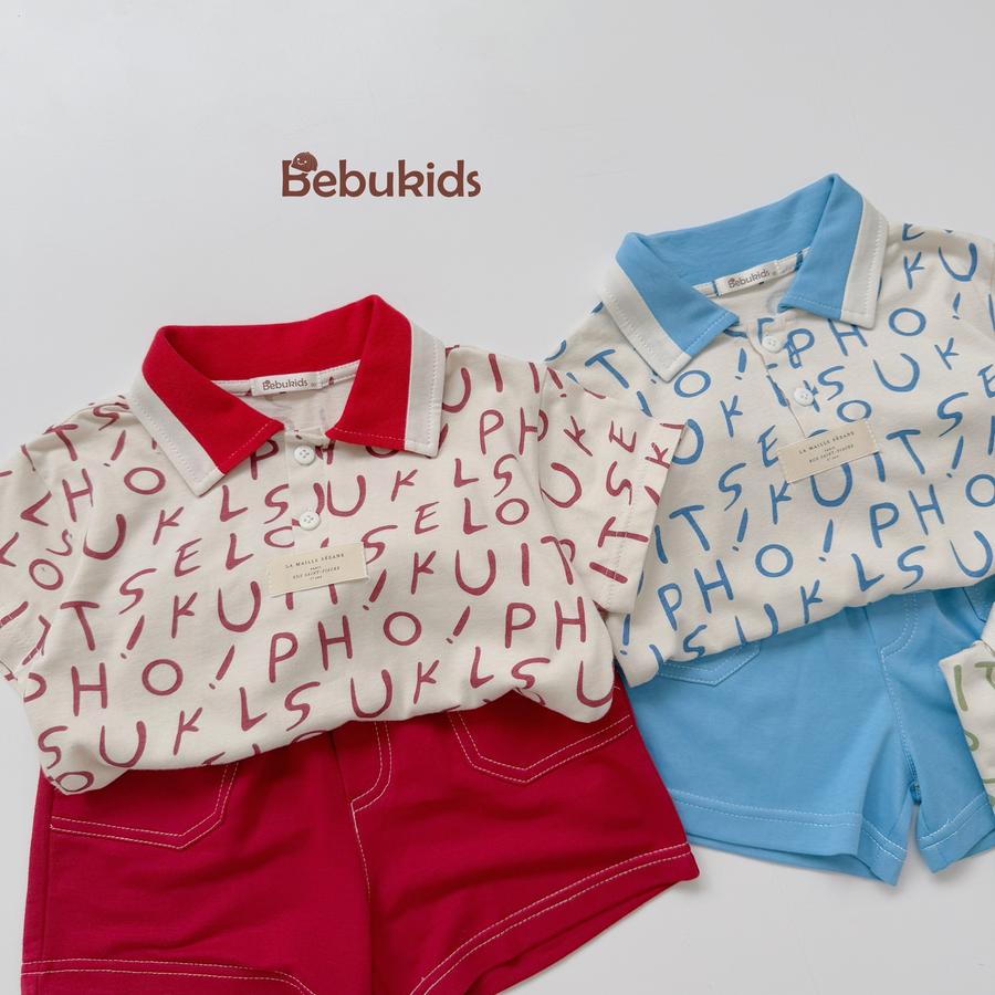 SB2235- bộ polo phối cổ thân in chữ