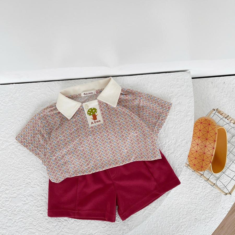 SB2386- bộ polo mix màu bé trai doqdo