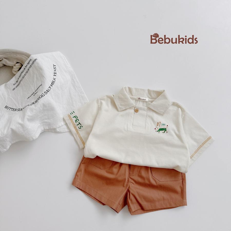 SB2220- bộ polo cộc nẹp to in chữ tay