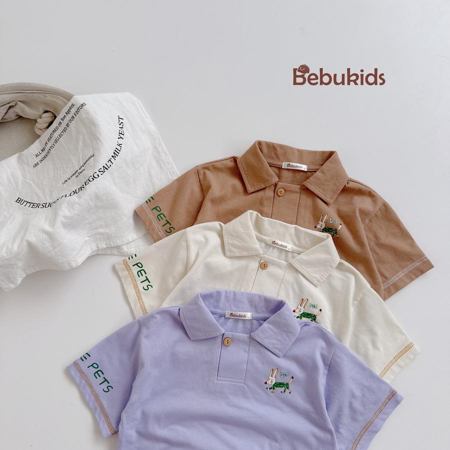 SB2220- bộ polo cộc nẹp to in chữ tay