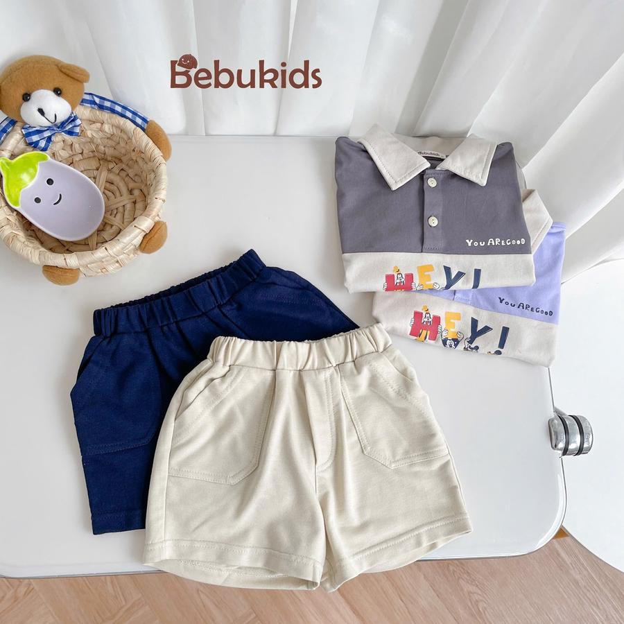 SB2255- bộ polo phối than in chuột mickey, hey