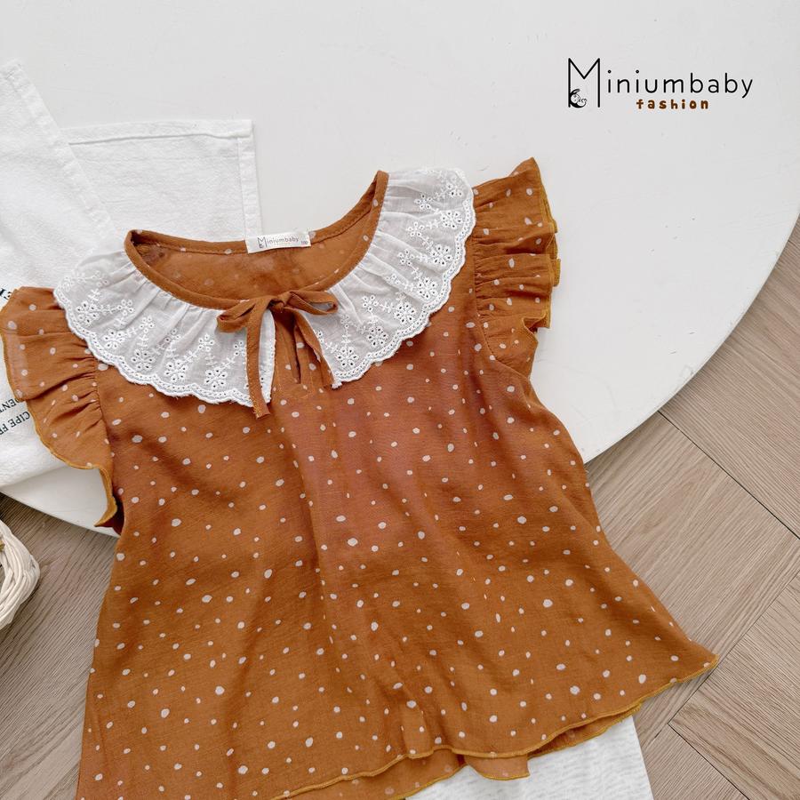 SB2293- bộ sát nách cánh tiên cổ zen đính nơ phối quần trơn