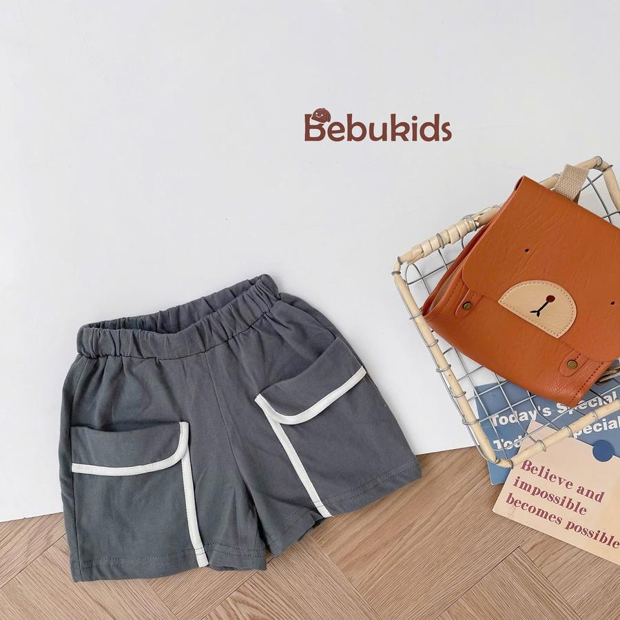 QC2301- quần đùi viền túi bé trai