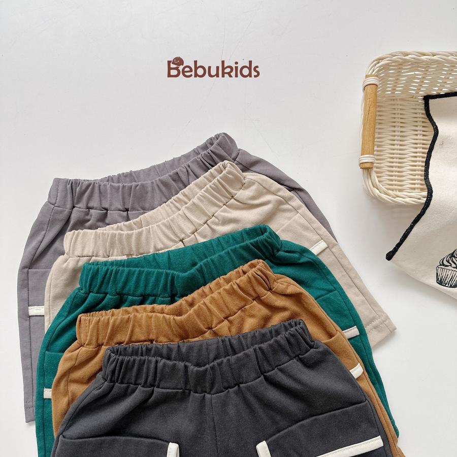 QC2301- quần đùi viền túi bé trai