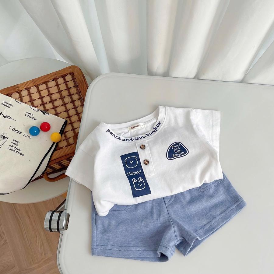 SB2386- bộ polo mix màu bé trai trangxanh