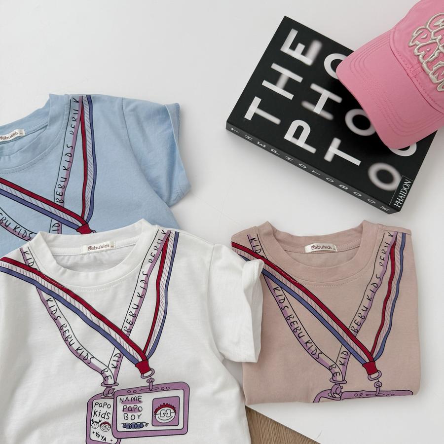 SB2338- bộ cộc tay bé trai in 2 dây thẻ