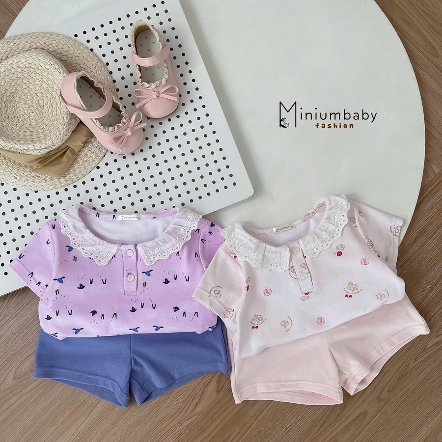 SB2339- bộ cộc tay cổ zen bé gái