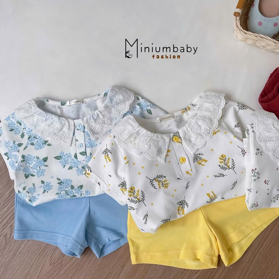 SB2339- bộ cộc tay cổ zen bé gái