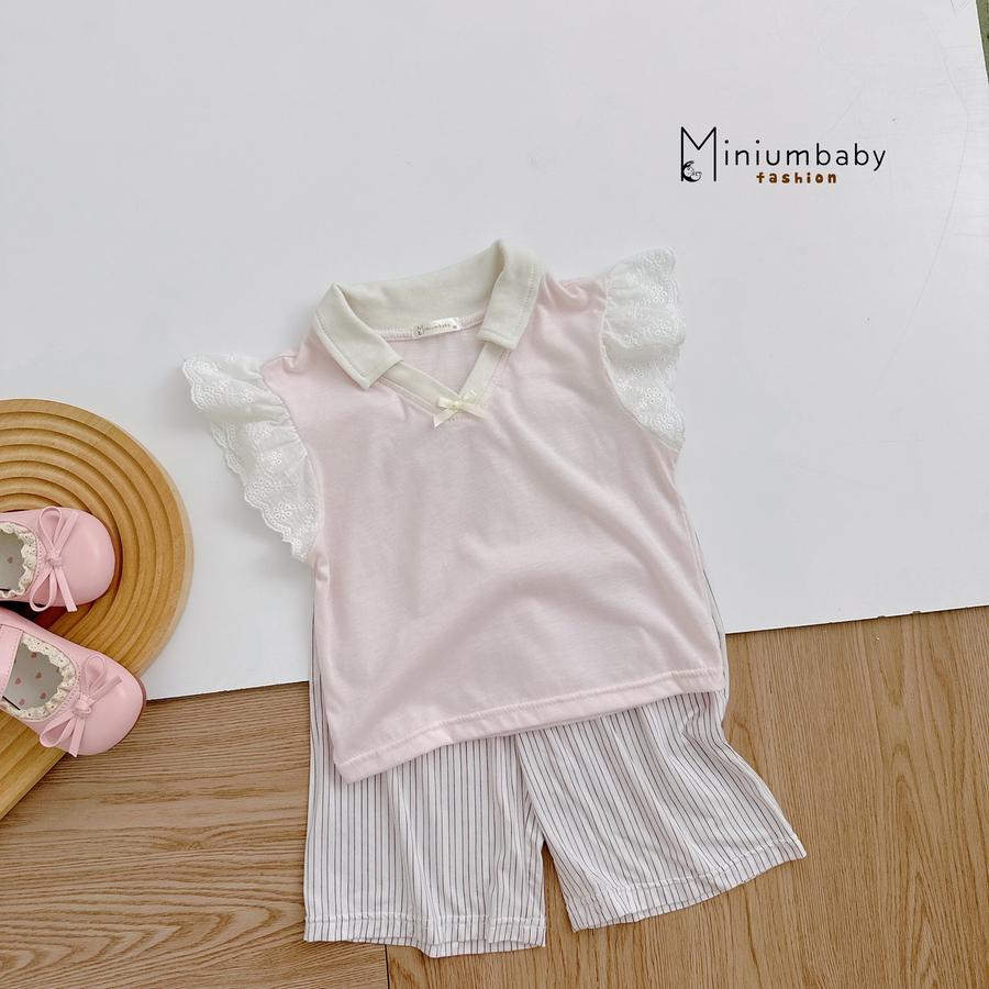 SB2352- bộ cộc cánh tiên phối cổ, tay ren