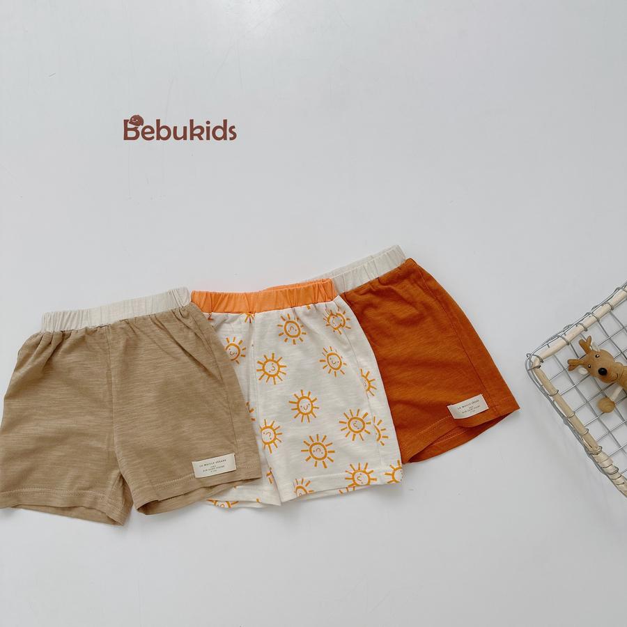 SB2327- bộ ba lỗ in mặt trời bé trai