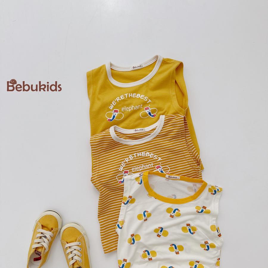 SB2328- bộ sát nách bé trai in voi